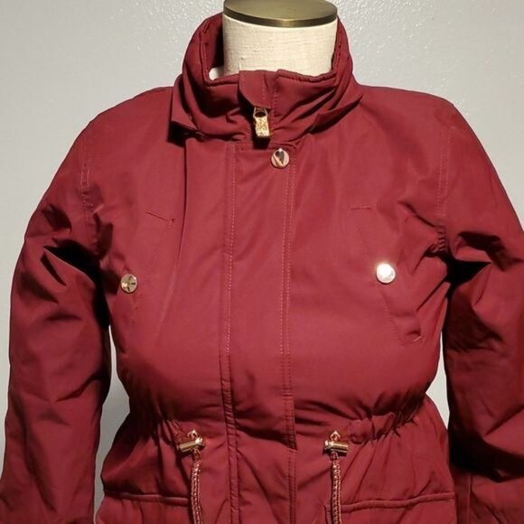 WINTER Parka Jacket Coat Size 7/8 Maroon Red Rose Member's Mark Ultimate Girl's - Picture 3 of 12